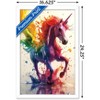 Trends International Ray Heere - Rainbow Unicorn Framed Wall Poster Prints - 3 of 4