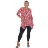 Plus Size Printed Geometric Tunic Top - White Mark - 4 of 4