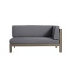 GDFStudio Caspian Outdoor Acacia Wood Left Facing 4 Seater 88.5" Sectional Sofa with Cushions - 4 of 4