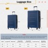 FonTOI 20inch&28inch Luggage Set with Bags, Expandable Luggages with Spinner Wheels, Blue, 12.2"*26.4"*18" - 3 of 4