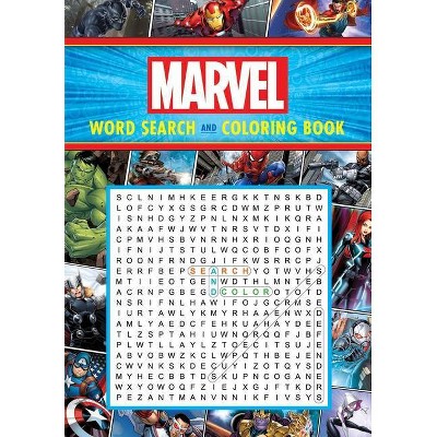 Marvel Word Search and Coloring Book - (Coloring Book & Word Search) by  Editors of Thunder Bay Press (Paperback)