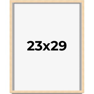 PosterPalooza | Classic Modern Yellow Picture Frame - UV Acrylic, Foam Board Backing, Hanging Hardware - 1 of 4