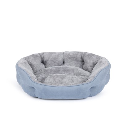 PureWags Small Dog Bed, Round Cat Bed Washable for Indoor Cats, Non-Slip Base and Removable Cushion, Pet Bed for Puppy and Kitten