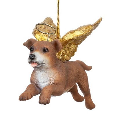 Design Toscano Honor the Pooch: Pit Bull Holiday Dog Angel Ornament