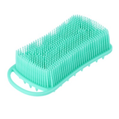 Unique Bargains Double Side Body Bath Brush for Shower 5.12"x2.52"x1.38" 1 Pc