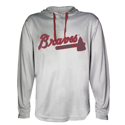 Mlb Atlanta Braves Boys' Poly Hooded Sweatshirt - L : Target