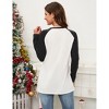Coolmee Women Christmas Sweatshirts Long Sleeve Pullover Shirts Funny Garden Gnome Graphic Tees Tops - 3 of 4