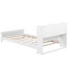 YOOCOZZ Twin Pine Wood Bed with Bookcase Headboard and LED Motion Sensor Light - 4 of 4