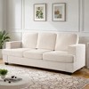 CAVINAS Modern Velvet Loveseat Sofa, Comfortable 2 Seater Couch with Deep Seating and High-Density Foam, Loose Back Cushions, Wide Arms - 3 of 4