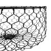 Chicken Wire Basket Black Metal - Foreside Home & Garden - image 3 of 4