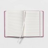 College Ruled Journal 7.75"x5.5" Linen Dark Purple - Threshold™: Hard Cover, 120 Pages, Rounded Corners, Acid-Free Paper - 3 of 3