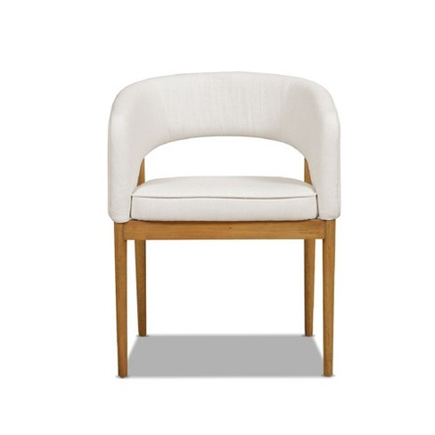 Modern barrel best sale dining chair