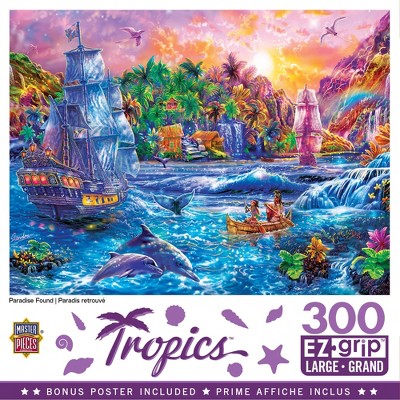 MasterPieces Tropics Puzzles Collection - Paradise Found 300 Piece EZ Grip Jigsaw Puzzle