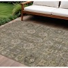 Brown Gray And Charcoal Oriental Washable Indoor Outdoor Area Rug - 2 of 4