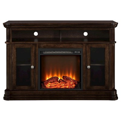 50" Centennial Electric Fireplace TV Console Espresso - Room & Joy