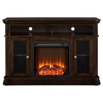50" Centennial Electric Fireplace TV Console Espresso - Room & Joy