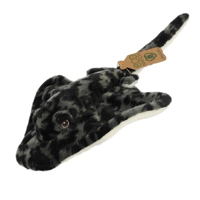 Aurora Medium Stingray Eco Nation Eco-Friendly Stuffed Animal Black 12"