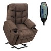 Costway Power Lift Chair Electric Recliner Sofa for Elderly Fabric Reclining Sofa w/ 8 Point Massage - 3 of 4