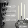 Taper Candles - Pack of 4, 12 inch, Unscented, Dinner & Table Candles - Slow Burning, Dripless & Smokeless - 2 of 4