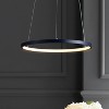 JONATHAN Y Brice Modern Contemporary Metal Round Dimmable Integrated LED Pendant - 2 of 4