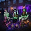 Yescom Halloween Witches Cauldron 31" Tripod Hanging Black Pot LED Light Adjustable Chain Hook Decoration - 4 of 4