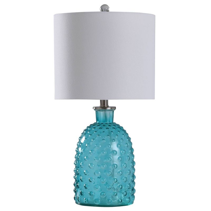 Cerulean Glass Blistered Glass Table Lamp - StyleCraft, 1 of 11