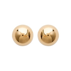 Saint Roman Classic Gold-Plated Stud Earrings - Timeless Elegance with Butterfly Clutch Backing - 1 of 3
