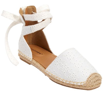Comfortview Women's The Shayla Flat Espadrille (Wide Widths Available)