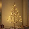 vidaXL Wooden Christmas Tree with Stand Brown 70.9" Solid pine wood - 2 of 4