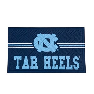 Evergreen NCAA North Carolina Tar Heels Embossed Mat Cross Hatch Indoor and Outdoor Doormat - 1 of 4