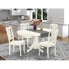 Oval Dining Set 5pc - Modern Dining Table w/ 4 Chairs - 42/60 Inch Expandable Table - 2 of 4