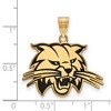 Black Bow Jewelry 14k Yellow Gold Plated Sterling Silver Ohio Bobcats NCAA Large Pendant - 2 of 3