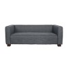 DOMETOUR 75 Inch Modern Loveseat for Living Room Bedroom, Mid Century Fabric Upholstered Couch Rectangular Armrest Sofa - 2 of 4