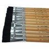 School Smart Black Bristle Paint Brushes, Long Handle, 3/4 Inch, Set of 12 - 2 of 4