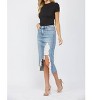 Women's Mic Distressed Midi Skirt - mica denim - 2 of 4