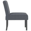 VidaXL Slipper Chair Dark Gray Velvet - 4 of 4