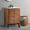 JONATHAN Y VAN1004 Calandre 20 in. W x 18 in. D x 33 in. H Thin Linear Slat Modern 2-Shelf Bath Vanity Cabinet Only (Sink Basin not Included) - 2 of 4