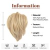 Alilang Short Tousled Layered Ponytail Hairpiece with Claw Clip Heat Resistant Synthetic Hair Natural Texture - 3 of 4