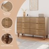 Vintage Style 6-Drawer Dresser, Modern Black and White Chest with Deep Storage for Bedroom, Living Room and Entryway - 4 of 4