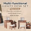 KTMBDW 45" Large Vanity Desk with  Flip Mirror & Lights, Makeup Vanity Table with 5 Drawers, Vanity Desk Set with Stool for Women Girls - 4 of 4