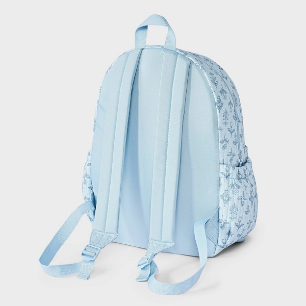 Mochila acolchada floral para niños - art class™ azul 2