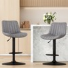 FURNIinspire Dining Chair, Bar Stools Set of 2, Adjustable Bar Stools for Dining Room, Gray, 17.3"*7.3"*34" - 2 of 4