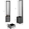 Full Length Mirror Cabinet with Storage, 63" Standing Mirror Cabinet with 2 Drawers, Makeup Storage Organizer Nightstand for Bedroom Bathroom - 2 of 4