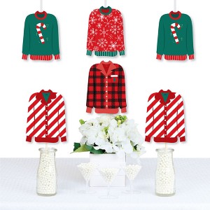 Big Dot of Happiness Christmas Pajamas - Decorations DIY Holiday Plaid PJ Party Essentials - Set of 20 - 1 of 4