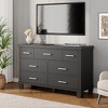 Modern 7-Drawer Wooden Dresser with Metal Handles – Bedroom & Closet Chest of Drawers Organizer, Sturdy & Stylish Storage Furniture, White - 4 of 4