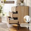 Rattan 6 Drawers Dresser, 47.2''Wx15.7''Dx32.3''H Dresser with Chest of Drawers with Anti-Tipping & Silent Slides for Bedroom, Hallway, Kids Room - 4 of 4