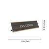 LEMONSODA Novelty Desk Sign (Evil Genius) - Brown/Gold - 4 of 4