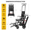 Mojgar Electric Stair Climbing Dolly Electric Stair Climbing Hand Truck, Elevator Stairlifts Wheel Chair Max 441 lbs Capacity, Black - 2 of 4