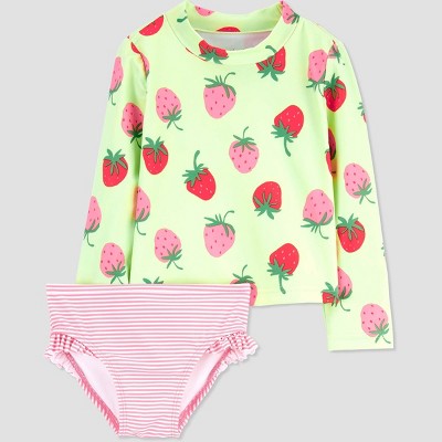 Carter's Just One You®️ Toddler Girls' Long Sleeve Rash Guard Set