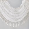 Gracie Mills Cyprian Sheer Allover Diamond Embroidered Waterfall Valance - 2 of 4
